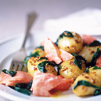 Wild garlic, salmon and new potatoes 