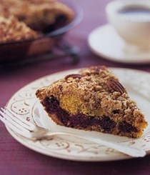 Wild huckleberry-streusel Sunday coffee cake