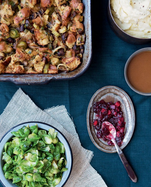 Wild mushroom and brioche stuffing