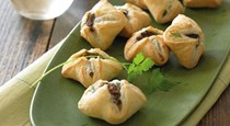 Wild mushroom and goat cheese puff pastry pockets