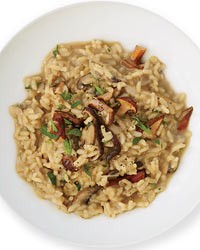 Wild mushroom-and-red wine risotto