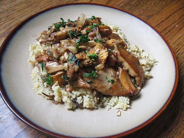 Wild mushroom couscous