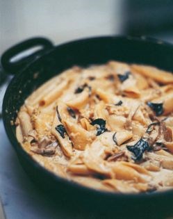 Wild mushroom cream sauce