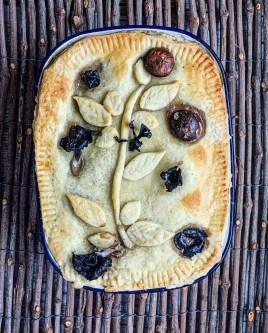 Wild mushroom forest pie