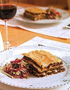 Wild mushroom lasagne