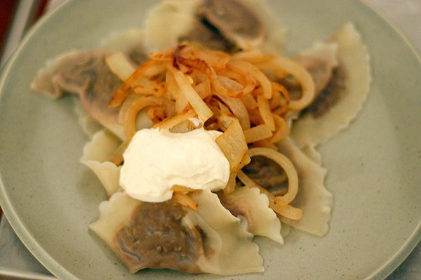 Wild mushroom pierogies