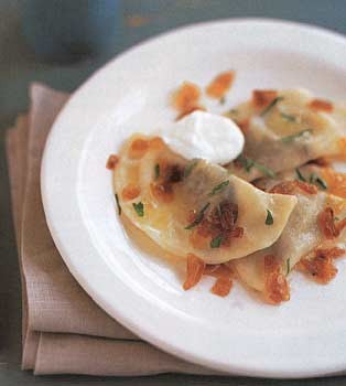 Wild mushroom pierogies