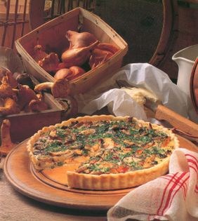 Wild mushroom quiche