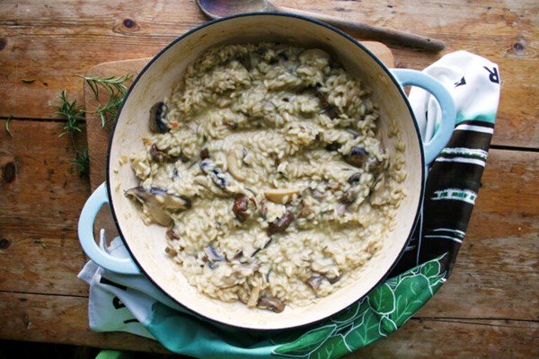 Wild mushroom risotto