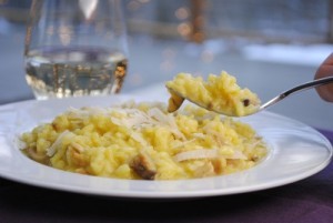 Wild mushroom risotto