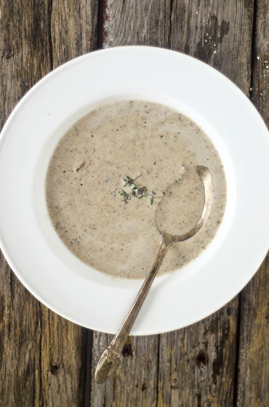 Wild mushroom soup