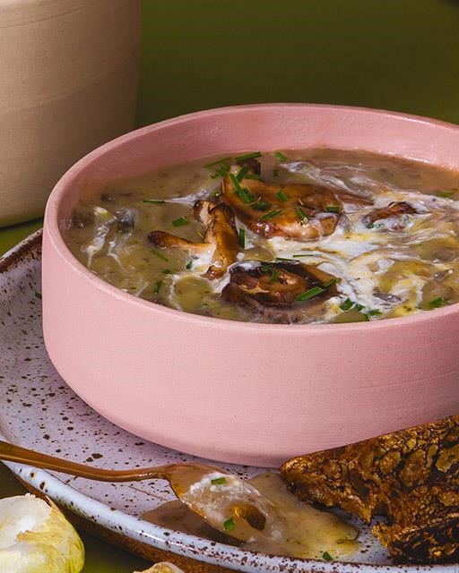 Wild mushroom soup