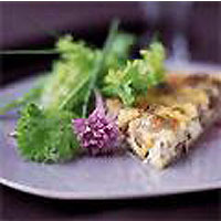 Wild mushroom tart