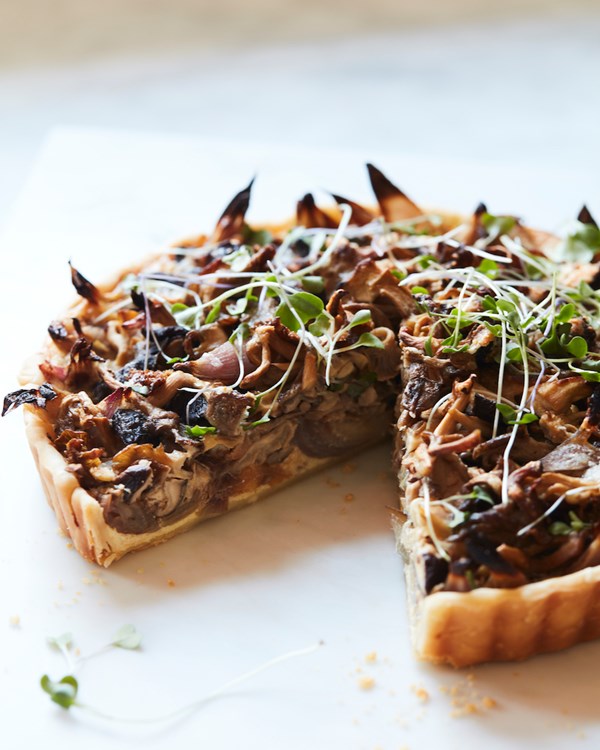 Wild mushroom tart