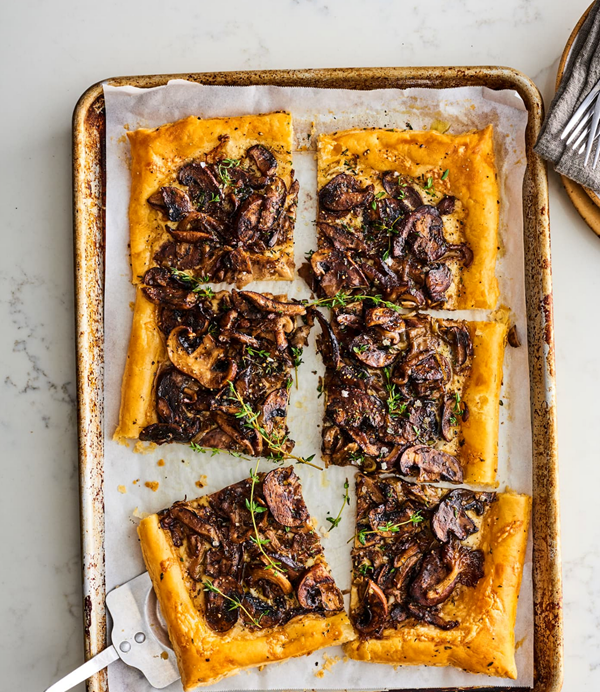 Wild mushroom tart