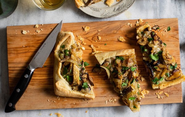 Wild mushroom tart