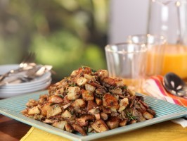 Wild mushroom-Yukon gold hash