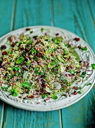 Wild rice & Brussels sprout super salad