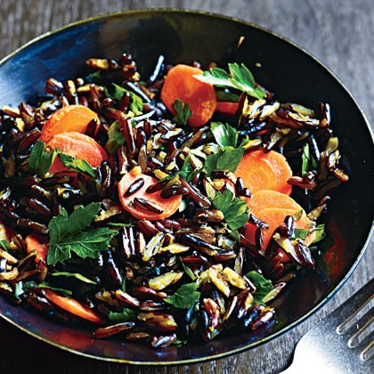 Wild rice and carrots