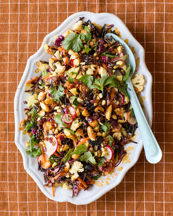Wild rice and cauliflower salad
