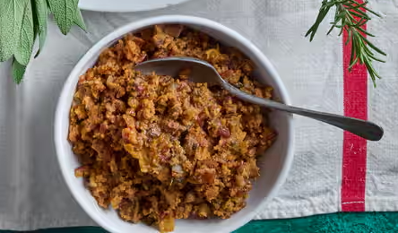 Wild rice, chestnut and apple stuffing