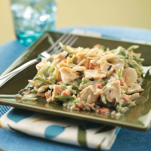 Wild rice chicken dinner