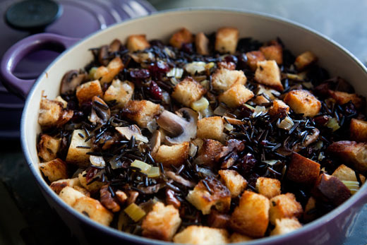 Wild rice dressing