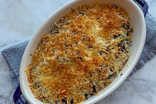 Wild rice gratin