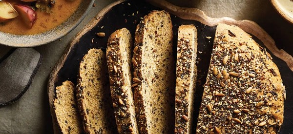 Wild rice herb-seed bread 