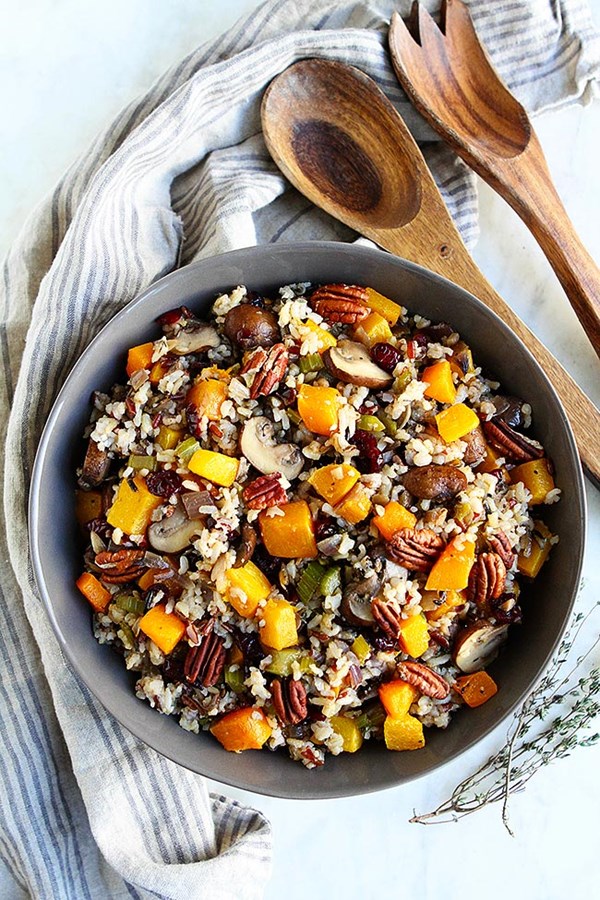 Wild rice stuffing