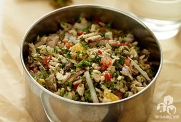 Wild tuna, orange and parsley salad
