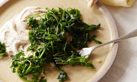 Wilted herb salad