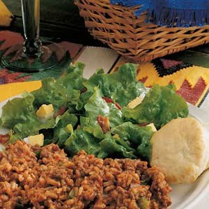 Wilted lettuce salad