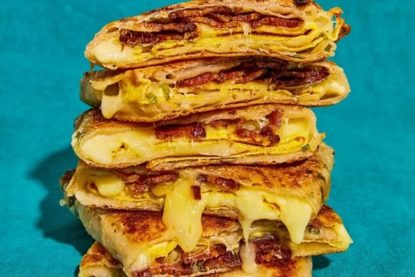 Win Son's bacon, egg & cheese scallion pancake 