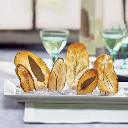 Windowpane potato chips
