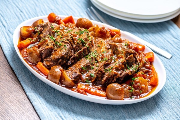 Wine-braised pot roast