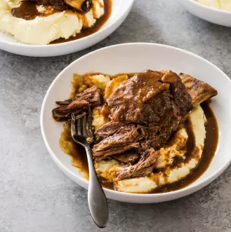 Wine-braised short ribs