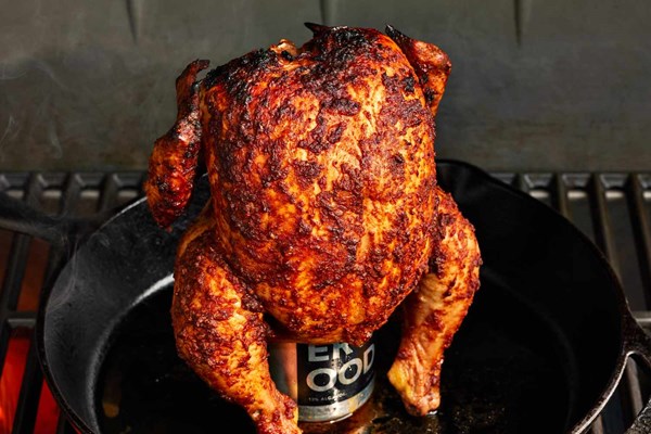 Wine can chicken