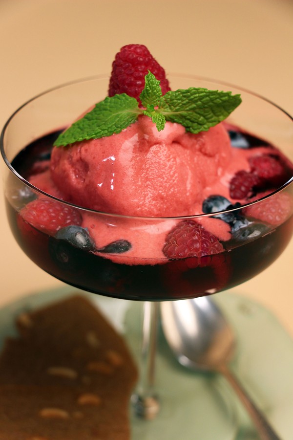 Wine-sherbet finale