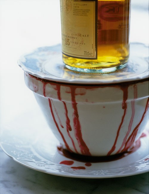 Wine-soaked autumn pudding
