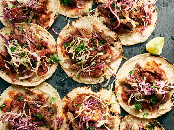 Winemaker's carnitas tacos