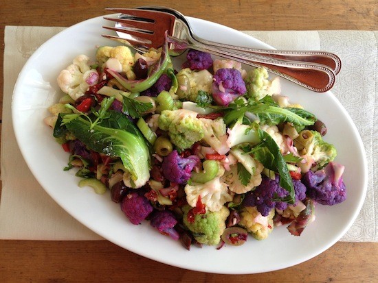 Winter cauliflower salad
