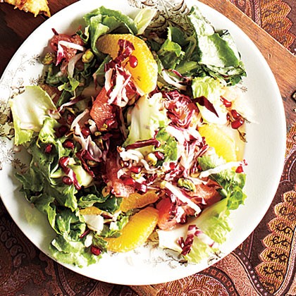 Winter citrus, escarole, and endive salad