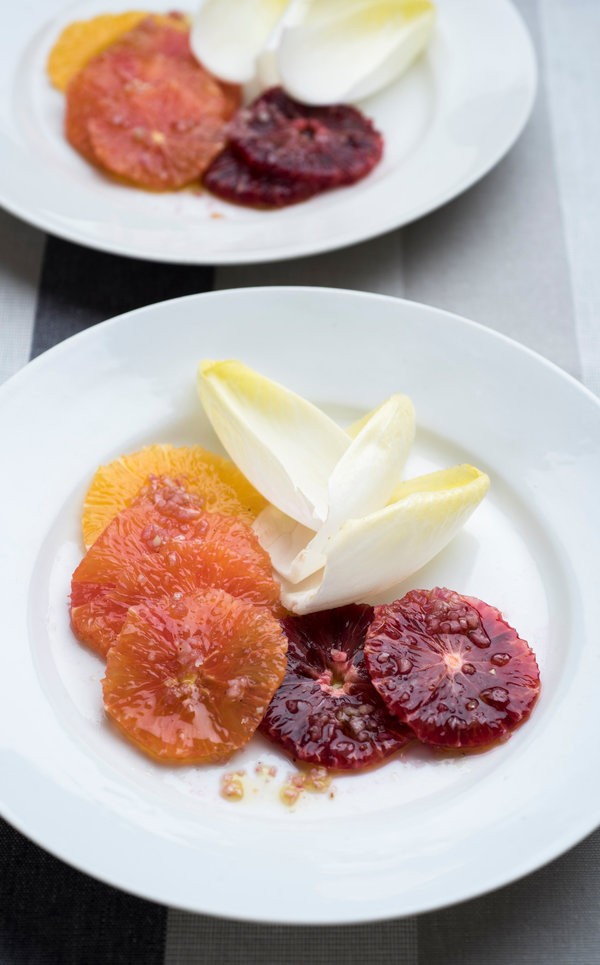 Winter citrus salad with Belgian endive