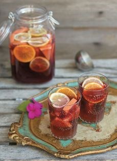 Winter citrus sangria