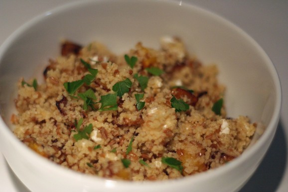Winter couscous and bulgur salad