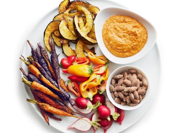 Winter crudité platter