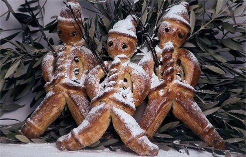 Winter dough figure