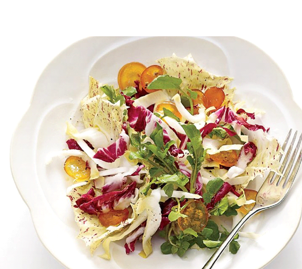 Winter greens salad
