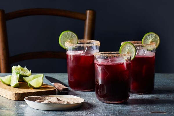 Winter hibiscus margarita